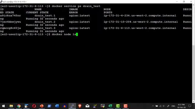 Docker Swarm Drain - Video 37 смотреть онлайн