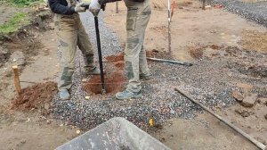 Foundations concrete. Building a house. Ленточный фундамент для дома из газобетона своими руками