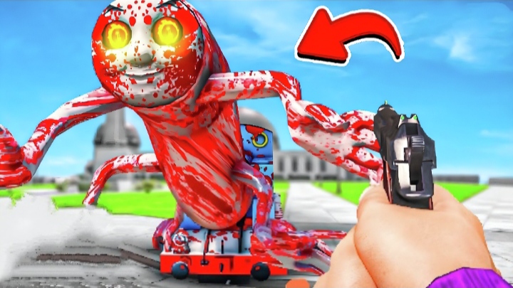 КАК ПОБЕДИТЬ ПАРОВОЗИК ТОМАС в ГТА 5 МОДЫ! Train Thomas EXE и ОБЗОР МОДА в GTA ВИДЕО MODS ИГРЫ