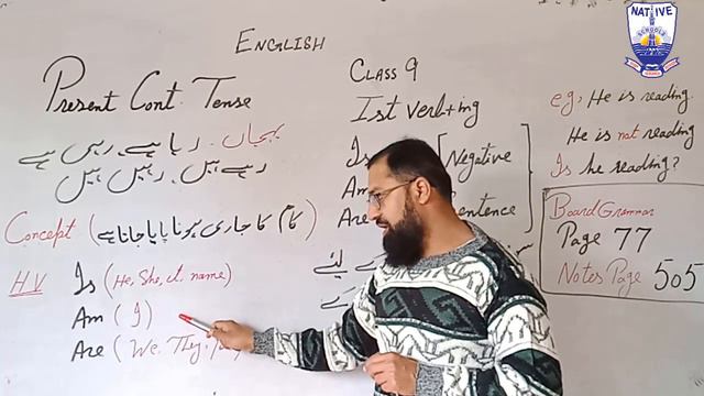 Class 9th | Subject English | Present Continuous Tense | Native Schools смотреть онлайн