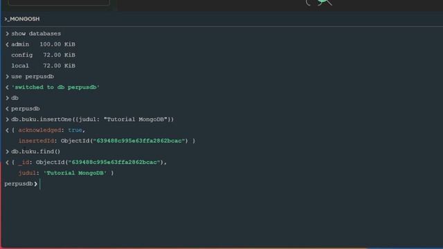 MONGODB TUTORIAL #05 INSERT ONE смотреть онлайн