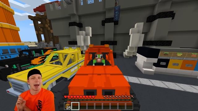 JUMPING A MONSTER TRUCK IN MINECRAFT! смотреть онлайн