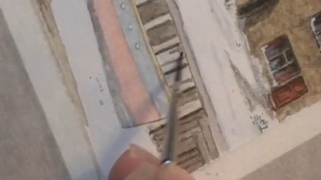 Aylesford In The Snow Watercolour Tutorial Part 8