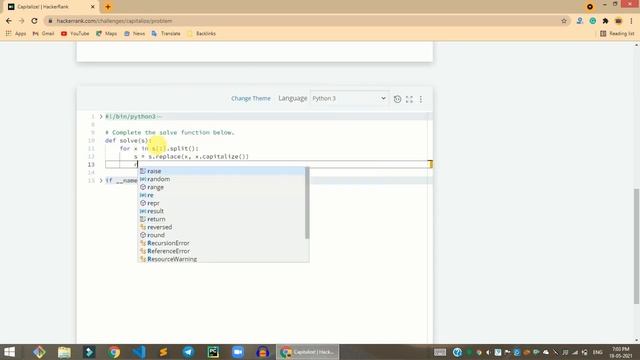 HackerRank Capitalize! problem solution in Python | Python problems solutions | Programmingoneonone смотреть онлайн