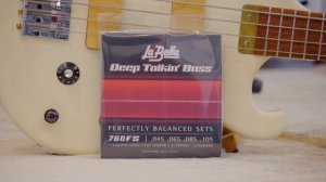 760FS La Bella Deep Talkin' Bass Stainless Steel Flat Wounds 45-105