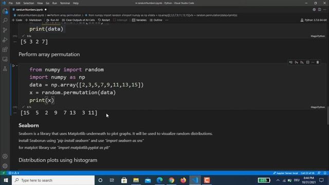 How to Generate Random Numbers in Numerical Python | Visual Studio Code | Hands on Tutorial смотреть онлайн