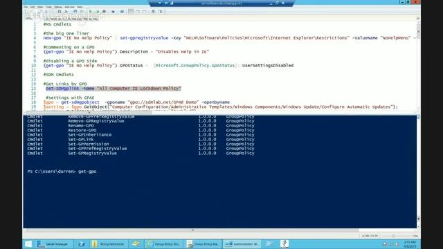 Automating Group Policy Management with PowerShell смотреть онлайн