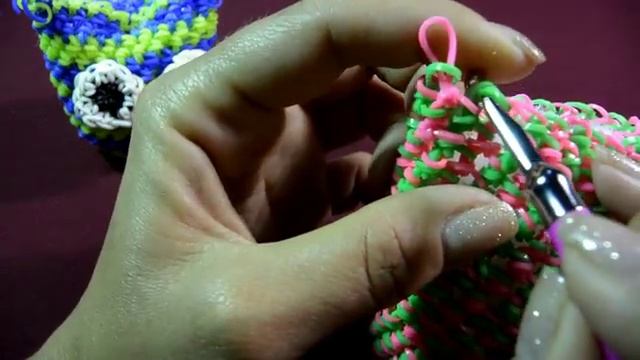 Гламурная 3Д Сова из резинок Рейнбоу Лум Амигуруми, 3d owl rainbow loom amigurumi, loomigurumi смотреть онлайн