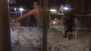 ЗОЖ. Закаливание. Зимние процедуры. В этот раз с соседом.