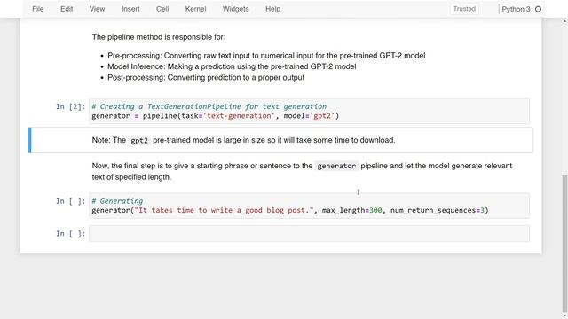 Blog Article Generator using Python and Machine Learning in 3 lines of code смотреть онлайн
