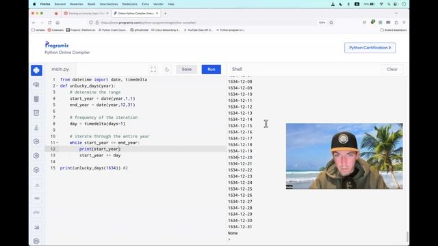 Codewars (Python?) | Unlucky Days | kyu7 смотреть онлайн