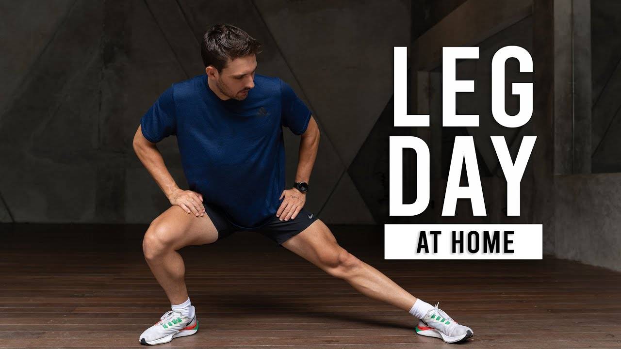 Oliver Sjostrom - 15 Min Intense Leg Workout (At Home No Equipment)