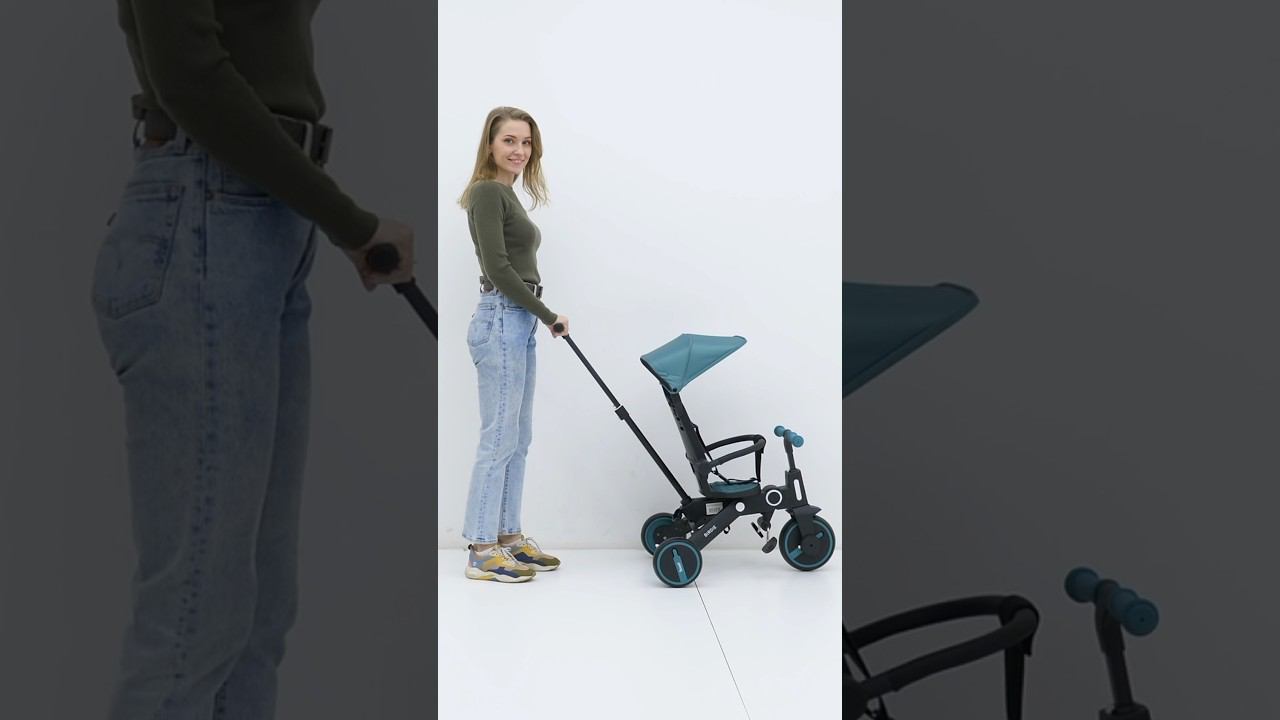Трёхколёсный велосипед с родительской ручкой и реверсивным сиденьем - Rant Birdie смотреть онлайн
