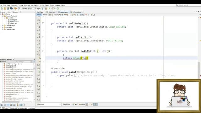 Tutorials- Developing Tetris Puzzle - Java- Lesson 4- Drawing || تعليم تطوير لعبة تيترس - جافا