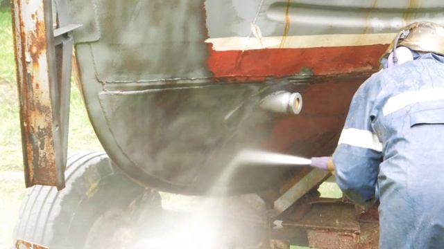 Гидроабразивная очистка металла. смотреть онлайн