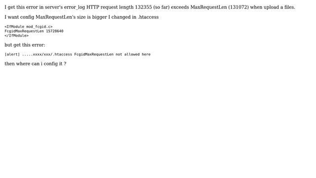 How config for mod_fcgid Apache modules? смотреть онлайн