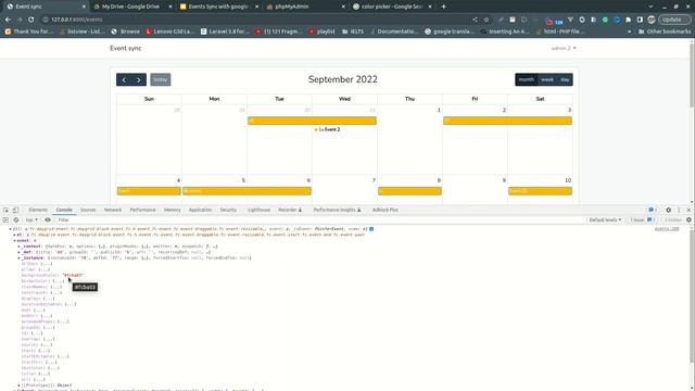 Laravel 9 Series | Event tips | Fullcalendar sync google calendar | Full Example смотреть онлайн