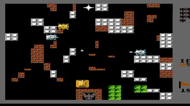 Battle City 1990 B (NES, 1990) Уровень 18 смотреть онлайн