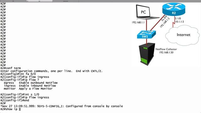 NetFlow Configuration and Verification смотреть онлайн
