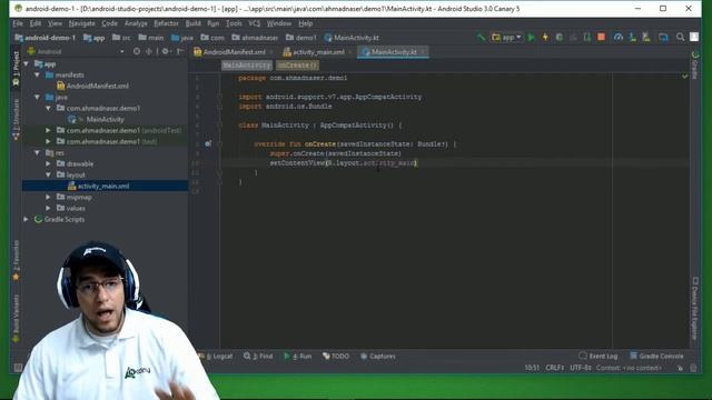 3 3 Manifest,xml,constraints,activity how app works - Android O And Kotlin Arabic смотреть онлайн