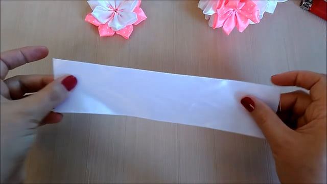 Украшение на гульку из лент, резинка на пучок Канзаши МК / Decoration on a bunch of satin ribbons смотреть онлайн