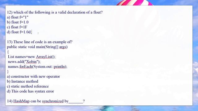 SunTech Round 1 Technical Mcq's on Java | All Questions with Answers | смотреть онлайн