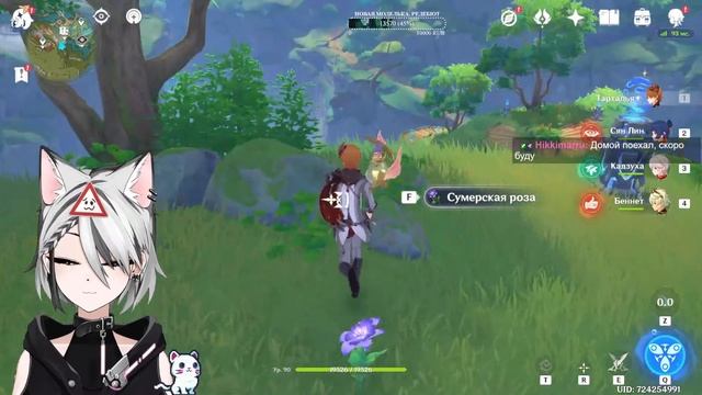 60 AR. Витубер играет в Genshin Impact.