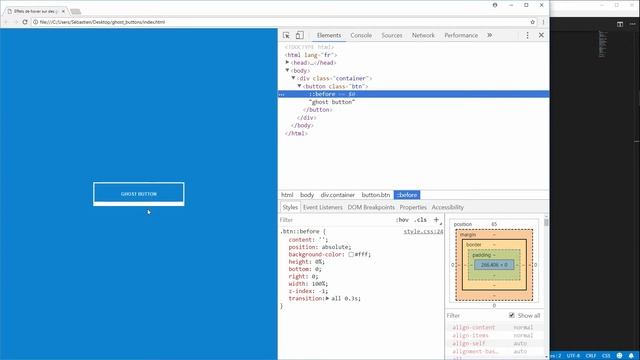 Créer des effets de hover sur des ghost buttons en CSS смотреть онлайн