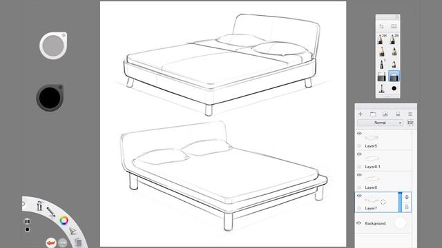 INDUSTRIAL & PRODUCT DESIGN SKETCHING : ep. 20 - BEDS (Timelapse) смотреть онлайн