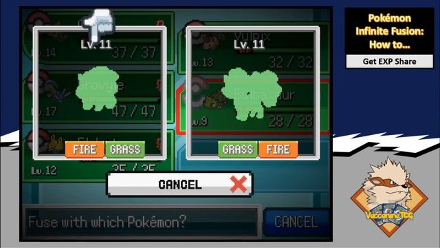 Pokémon Infinite Fusion - How to get EXP Share in Cerulean City! Works for All Versions of the Game смотреть онлайн