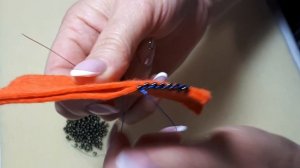 Обработка края бисером( 2 основных способа).Урок №4.