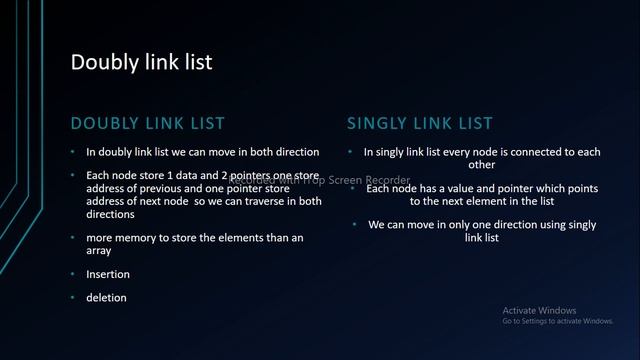 Difference between singly linked list and doubly linked list смотреть онлайн