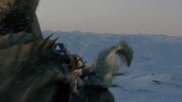 Джон Сноу и Дейнерис Таргариен первый полет на драконах Игра престолов 8 сезон 1080p смотреть онлайн