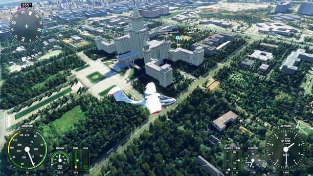 Microsoft Flight Simulator 2020 Moskow, Moscow State University, Москва МГУ смотреть онлайн