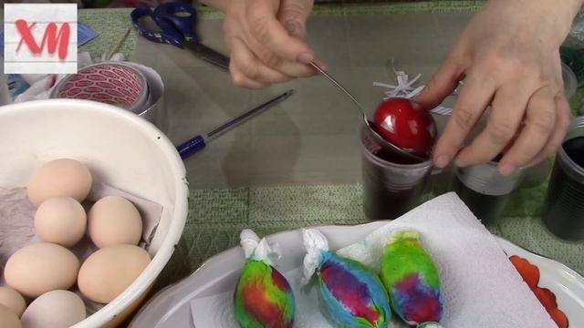 Крашу яйца разными способами/ Egg coloring. ХоббиМаркет смотреть онлайн