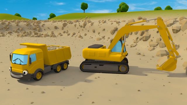 Rick The Road Roller SONG | Construction Truck Nursery Rhymes For Toddlers | Gecko's Garage смотреть онлайн