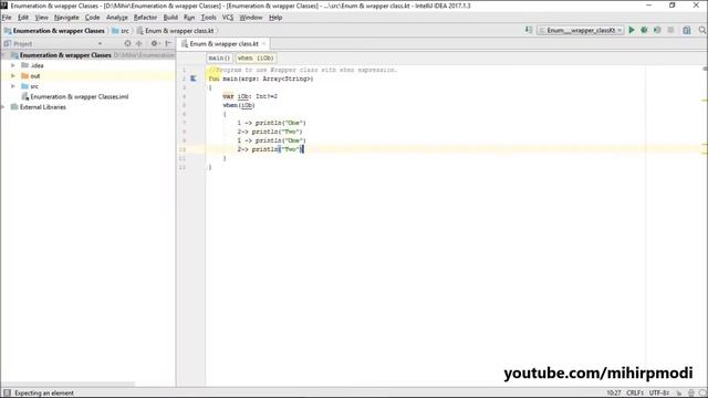 #225 Kotlin Tutorial | Wrapper class with when expression смотреть онлайн