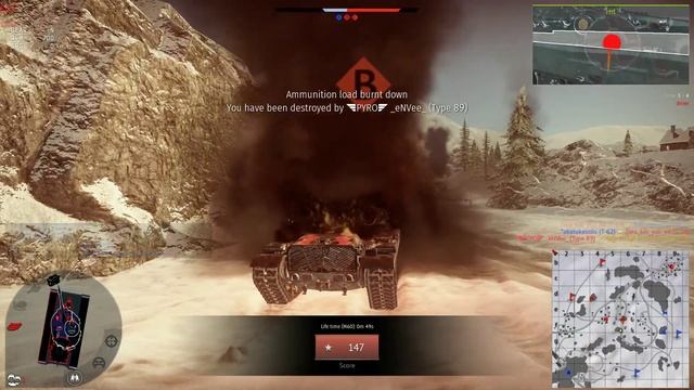 War Thunder fail flank but immobilizing driver to allow arty to kill him xD смотреть онлайн