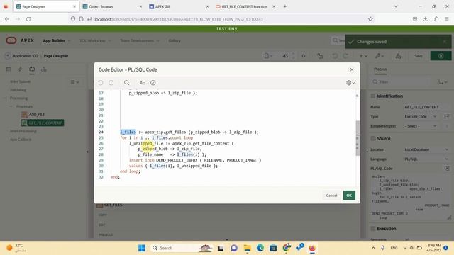 Oracle APEX API (APEX_ZIP) : GET_FILE_CONTENT Function смотреть онлайн