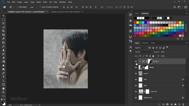 Create an Abstract Art Photo Effect in Photoshop смотреть онлайн