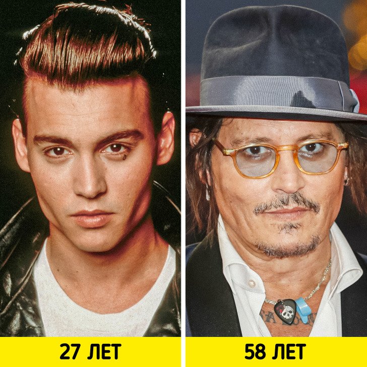 Знаменитые красавчики Голливуда в молодости и сейчас