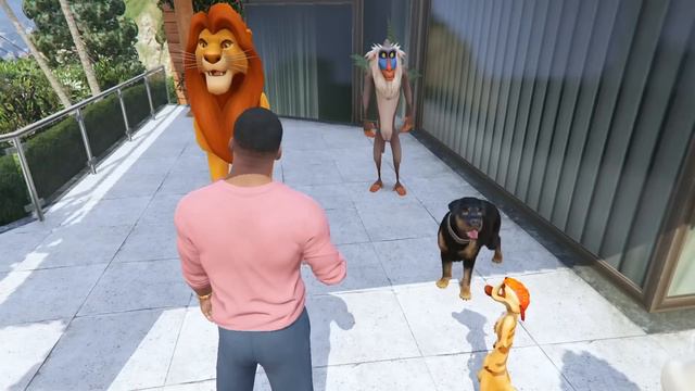 Franklin, Shinchan & Lion King Family Escaping From 1000s Of Lions In GTA 5 | Shinchan | Vishnu Gta смотреть онлайн