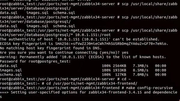 Zabbix server + PostgreSQL