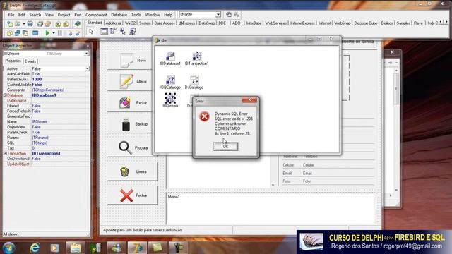 DelphiFacil Aula 51 - inicando INSERT INTO смотреть онлайн