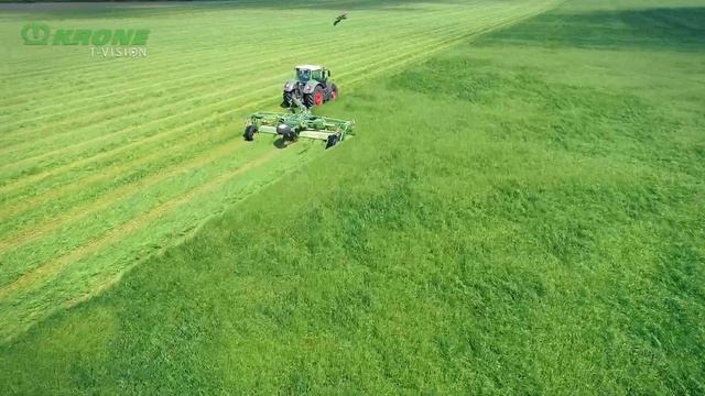 KRONE EasyCut 6210 CV – the widest trailed disc mower in the world смотреть онлайн