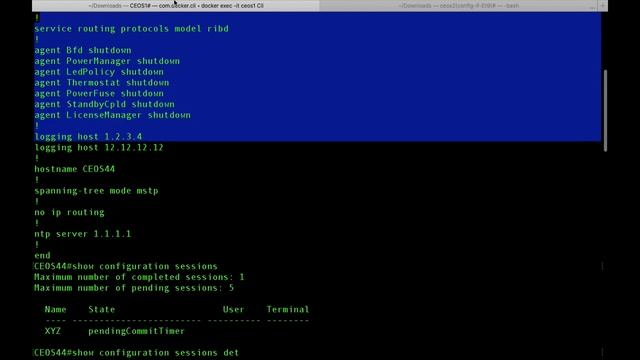 Arista EOS Automatic Configuration Rollback