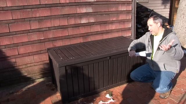 KETER Rockwood Deck Box - Holds 150 Gallons смотреть онлайн