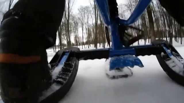 Детский снегокат и зимние горки! смотреть онлайн