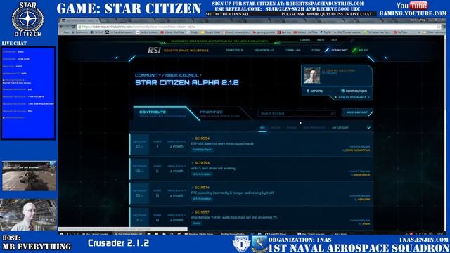 Star Citizen Crusader Live смотреть онлайн
