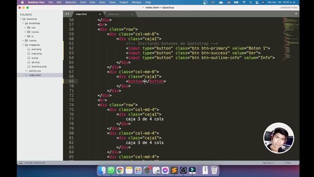 9. PROGRAMACIÓN WEB - Insertando iconos en los botones con bootstrap смотреть онлайн